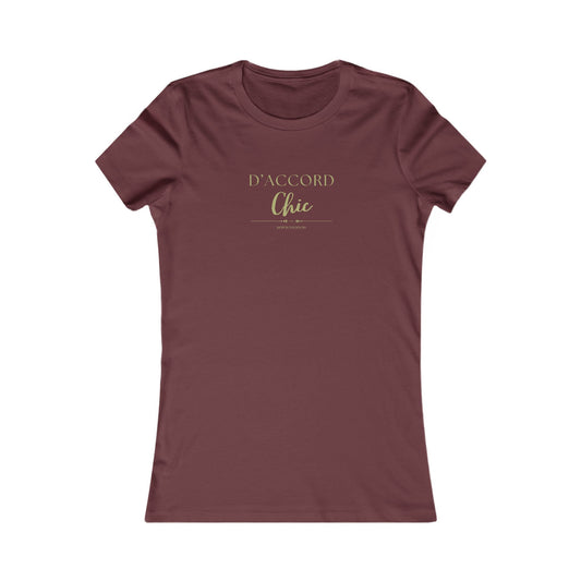 D’Accord Chic Women’s Slim Fit Graphic T-Shirt