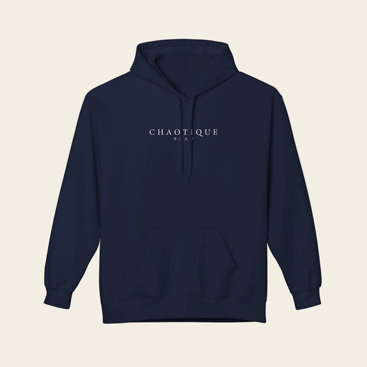 Navy Blue hoodie on a white background