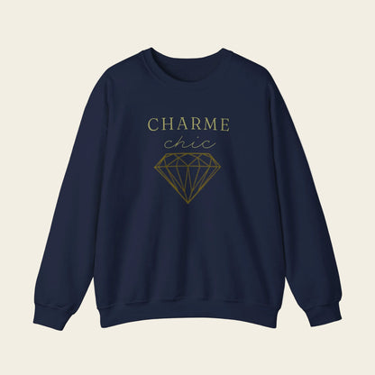 Navy Blue Charme Chic sweatshirt 