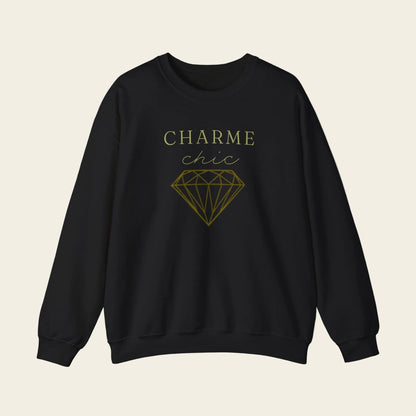 Black sweatshirt with 'Perfectly Imperfect' text on a white background