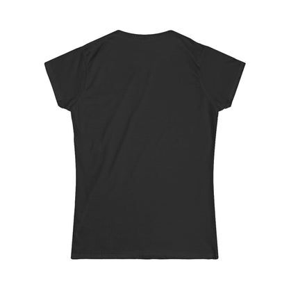 Backview of a black short-sleeve crewneck t-shirt with a graphic print on the chest reading 'CHIC D'Accord' in a dusty pink color, with 'CHTQDESIGN' printed underneath in white, displayed on a clean white background.