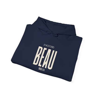 Folded navy D'ACCORD BEAU hoodie 