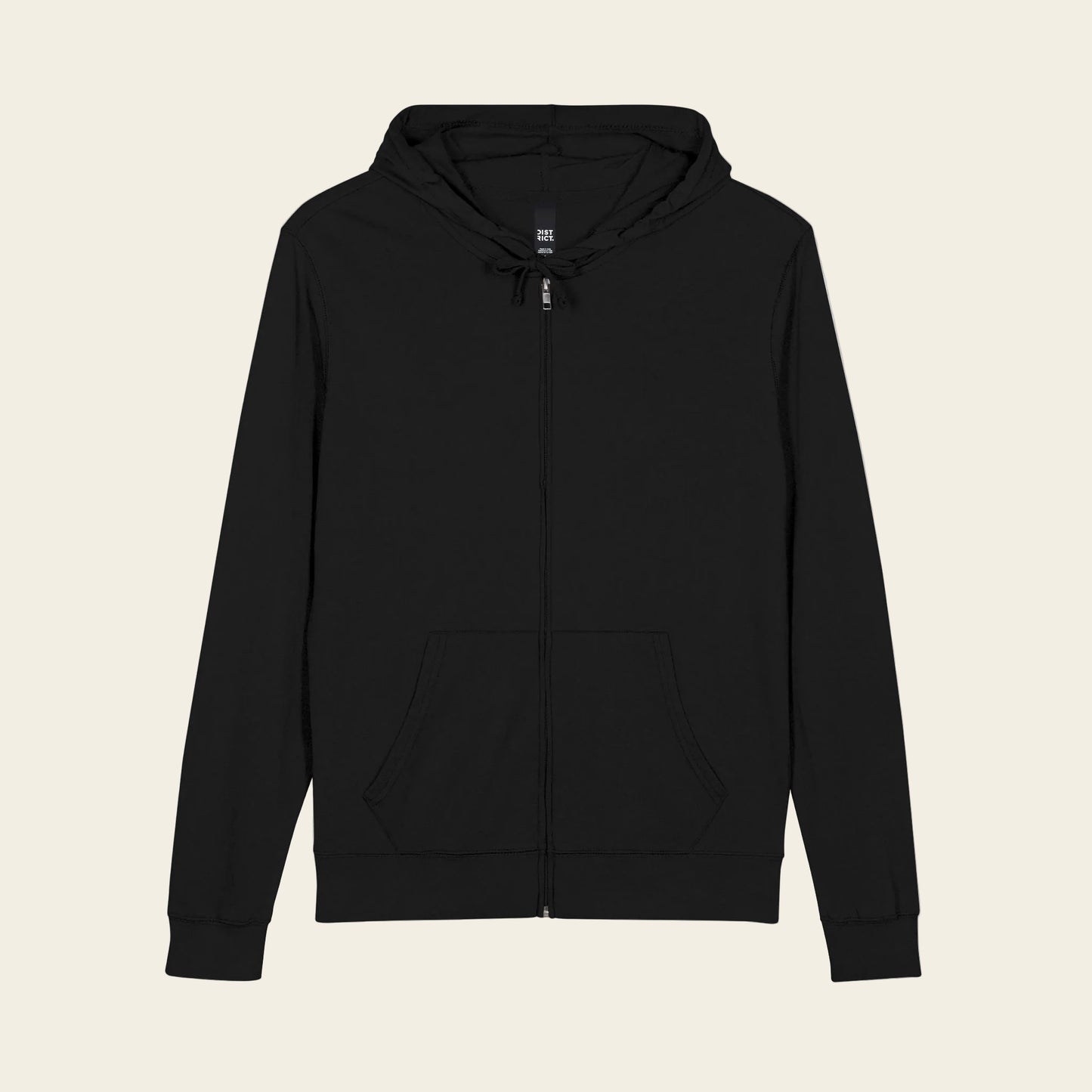 Black hoodie on a white background