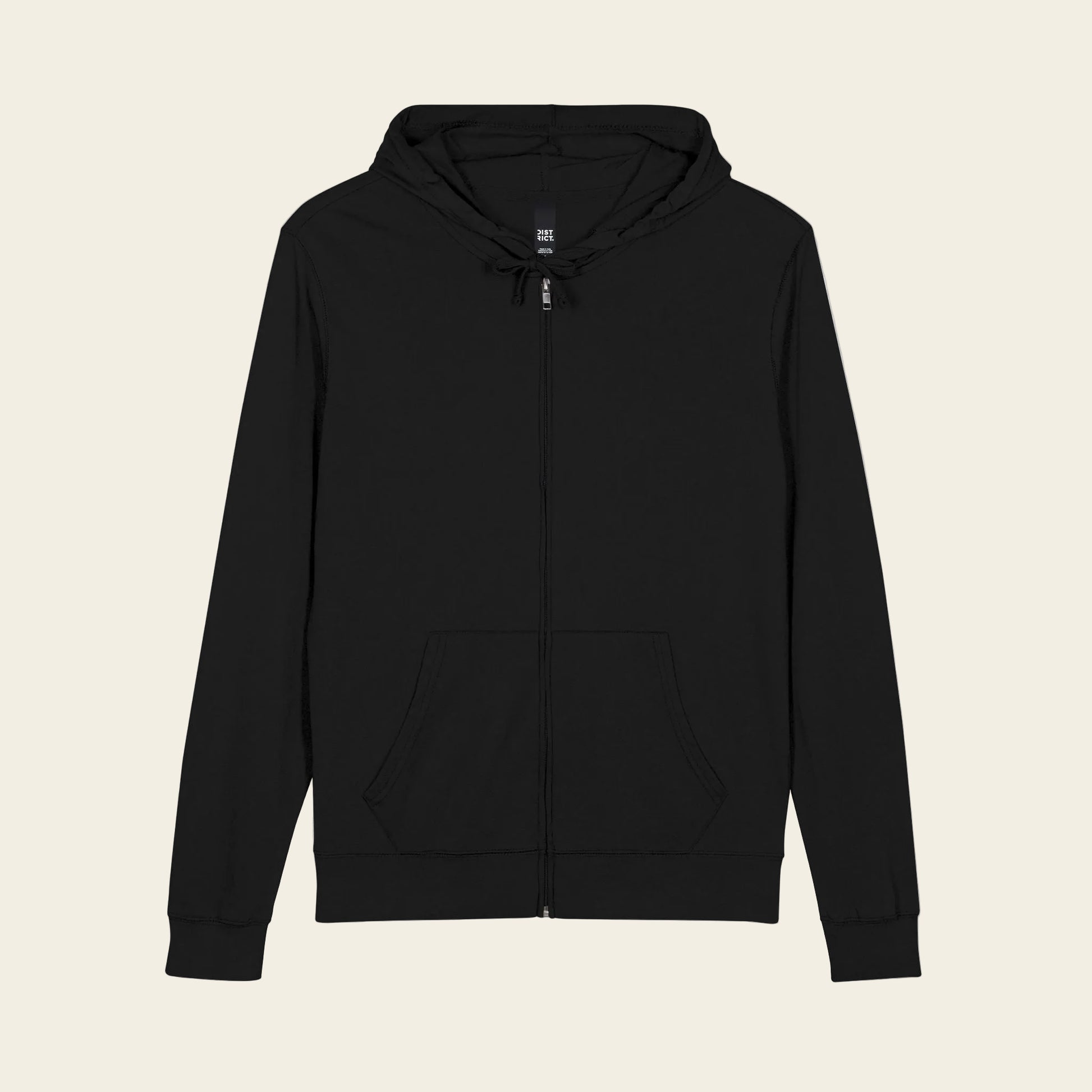 Black hoodie on a white background