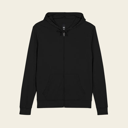 Black hoodie on a white background
