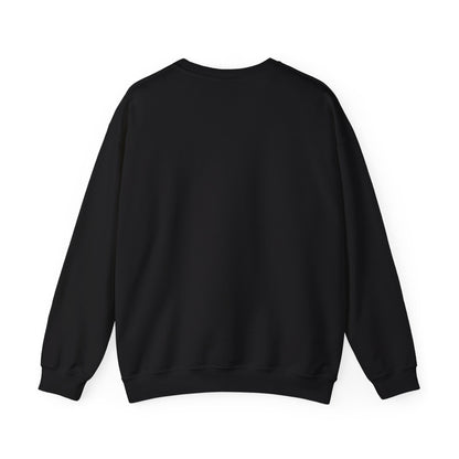 A black crewneck sweatshirt from back, with a bright pink “PARISIENNE” graphic, Paris skyline design, and “CHIC À MA FAÇON” text on the chest, displayed against a clean white background.