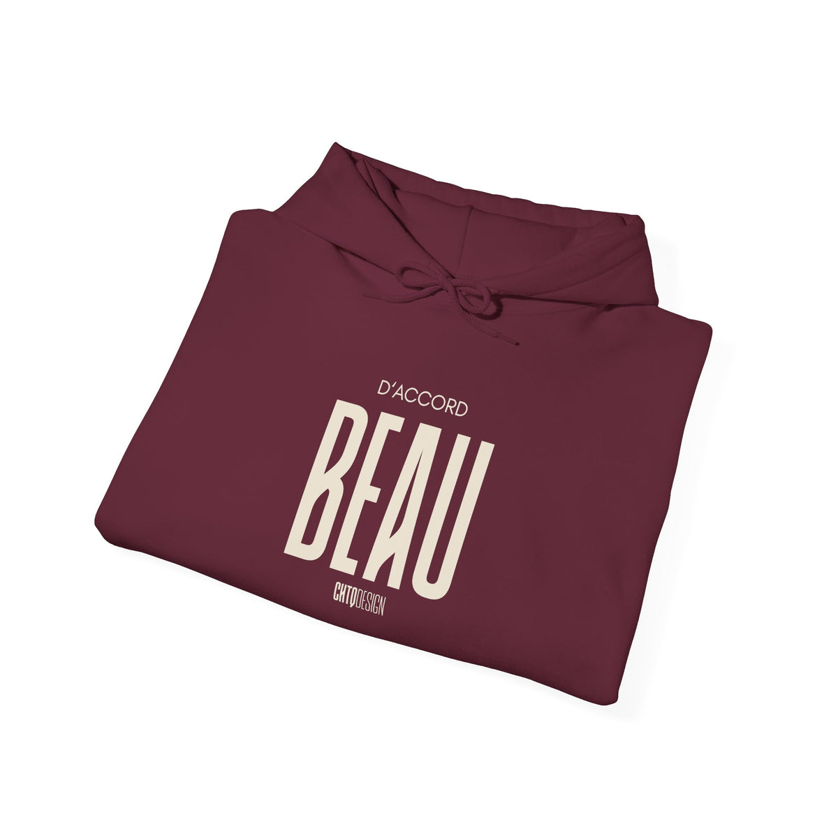 D’ACCORD BEAU CHTQ Design Men's Graphic Hoodie