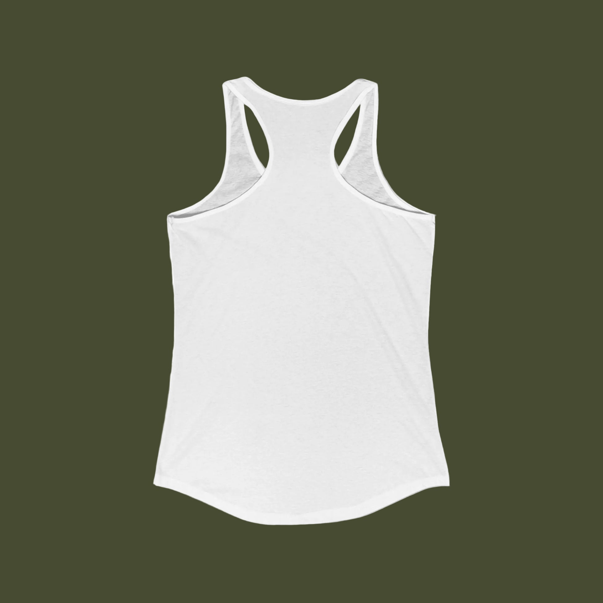 White tank top on a white background