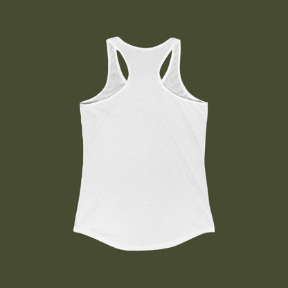 White tank top on a white background