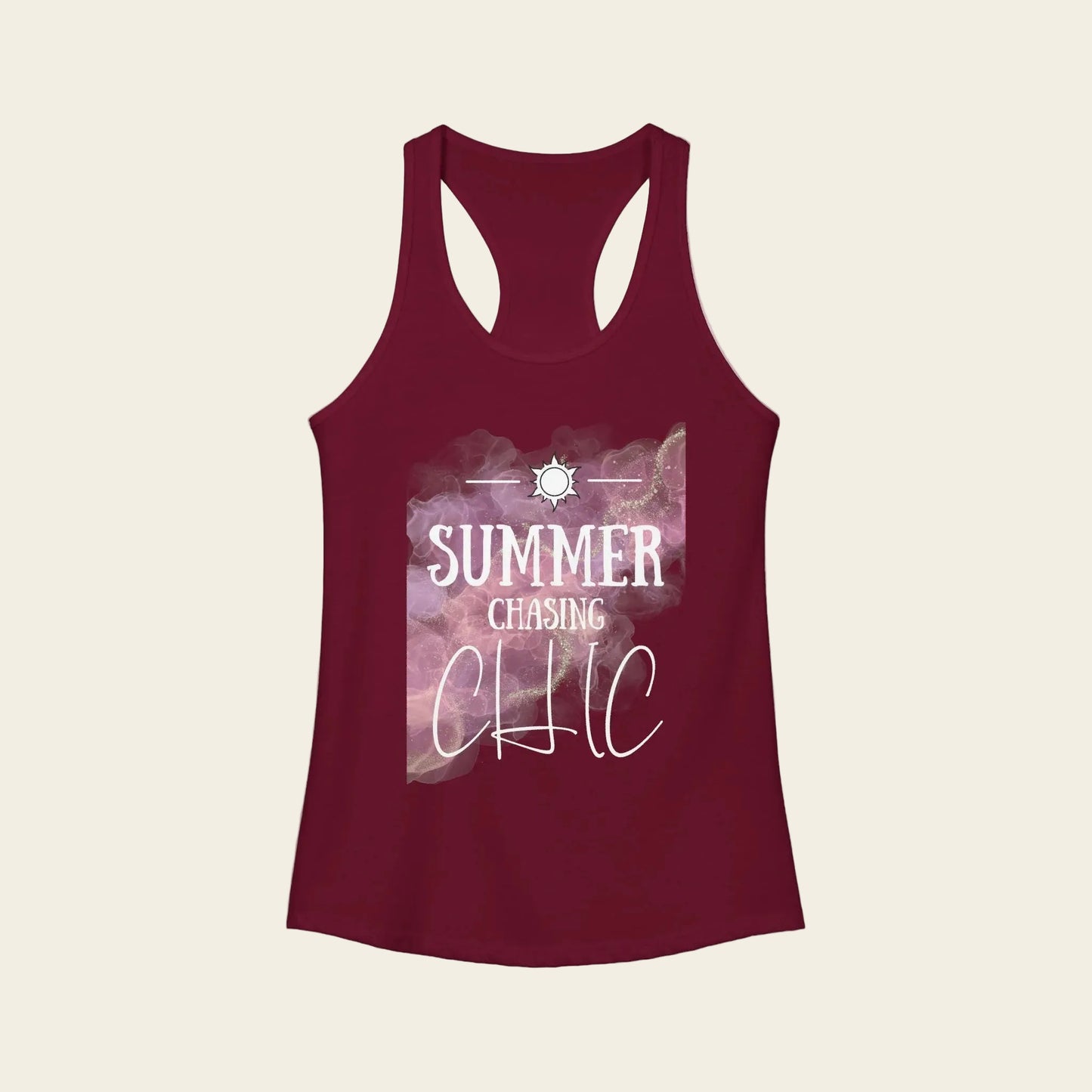 red Summer Chasing Chic tank top