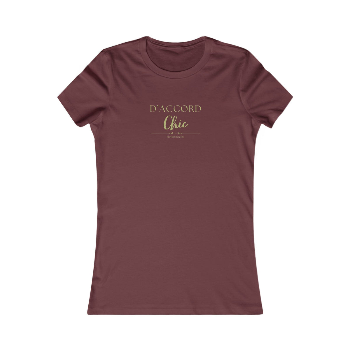 D’Accord Chic Women’s Slim Fit Graphic T-Shirt