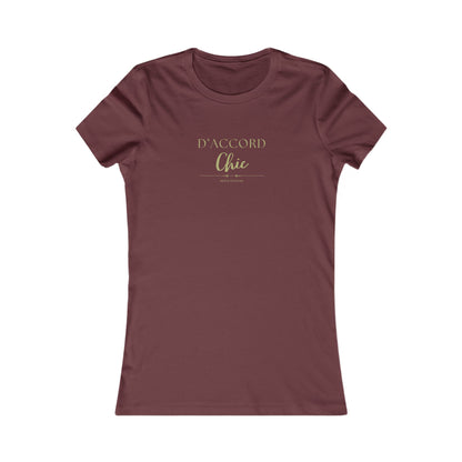 D’Accord Chic Women’s Slim Fit Graphic T-Shirt