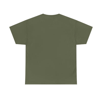 Back view of a green CHTQ BY CHAOTIQUE graphic T-shirt with a plain, unprinted back, displayed against a clean white background.