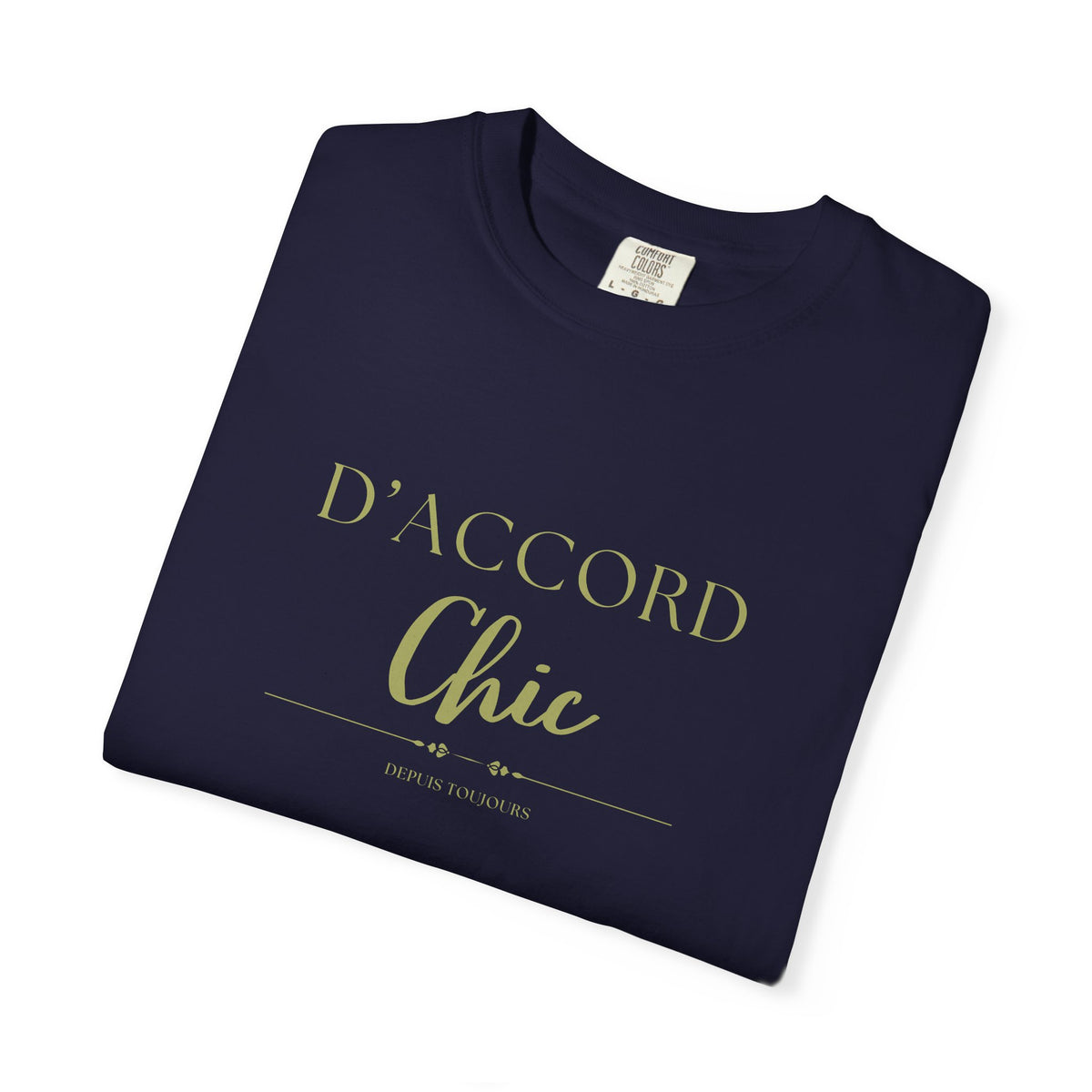 Navy blue D'accord chic depuis toujours t-shirt 