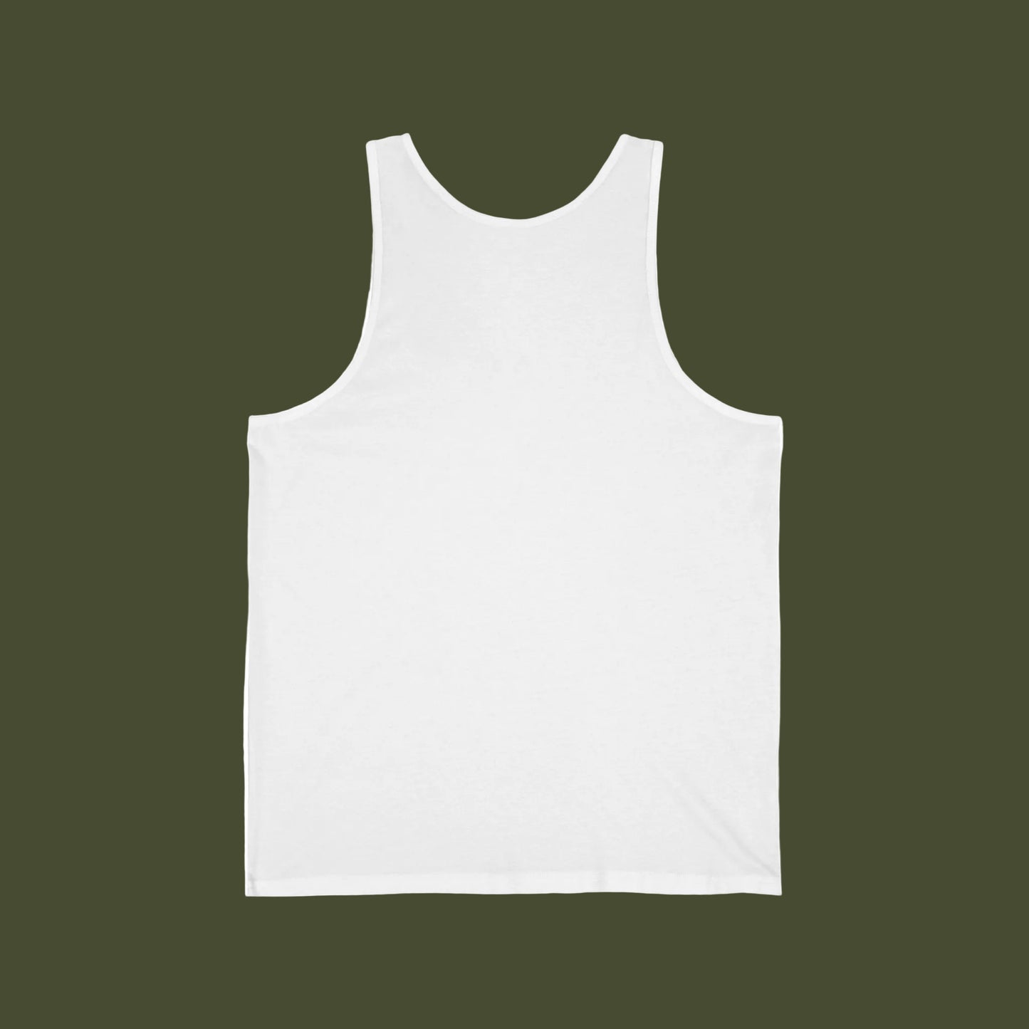 White tank top on a white background