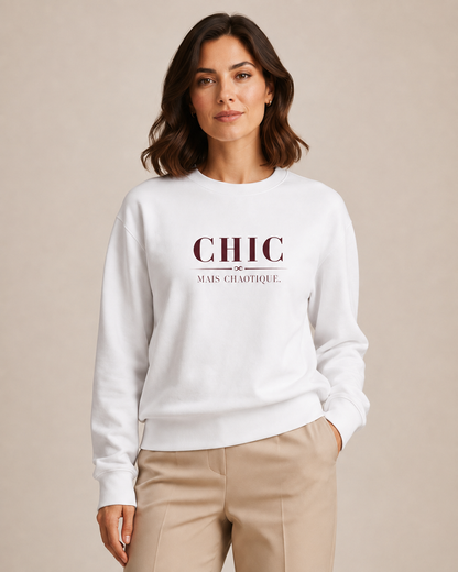 Chic Mais Chaotique Crewneck Fashion Sweatshirt