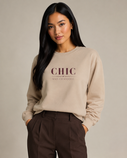 Chic Mais Chaotique Crewneck Fashion Sweatshirt
