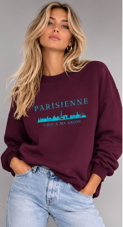 PARISIENNE Chic à Ma Façon Paris Graphic Sweatshirt