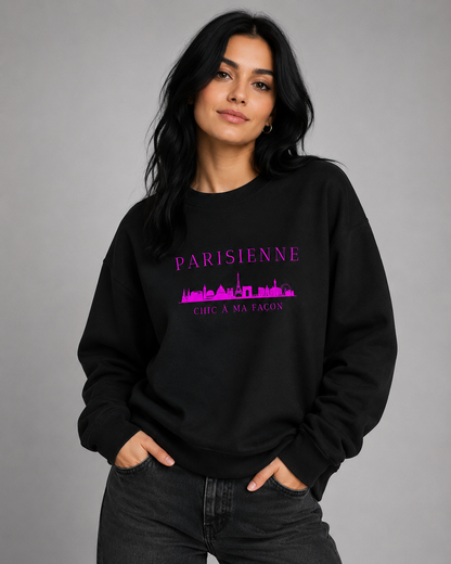 PARISIENNE Chic à Ma Façon Paris Graphic Sweatshirt