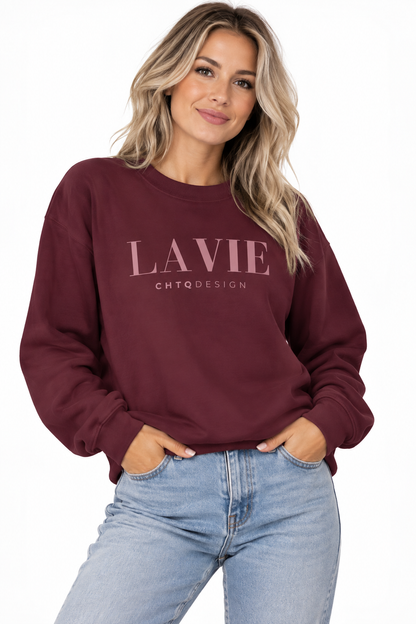 LAVIE CHTQ Design Crewneck Sweatshirt