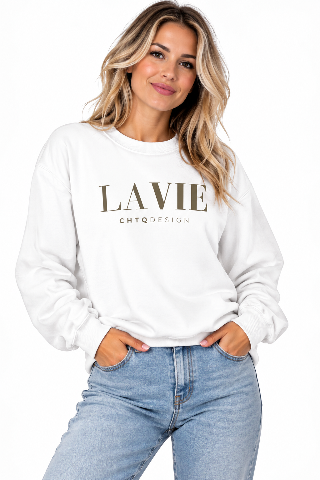LAVIE CHTQ Design Crewneck Sweatshirt
