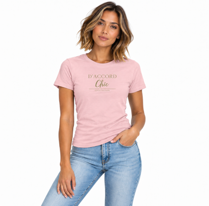 D’Accord Chic Women’s Slim Fit Graphic T-Shirt