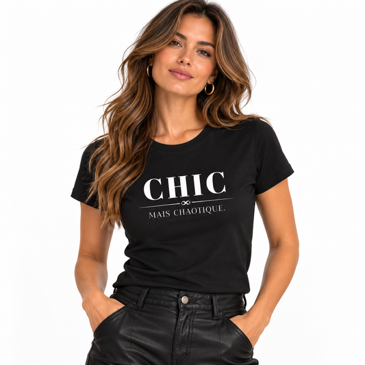 Chic Mais Chaotique slim-fit Fashion T-Shirt