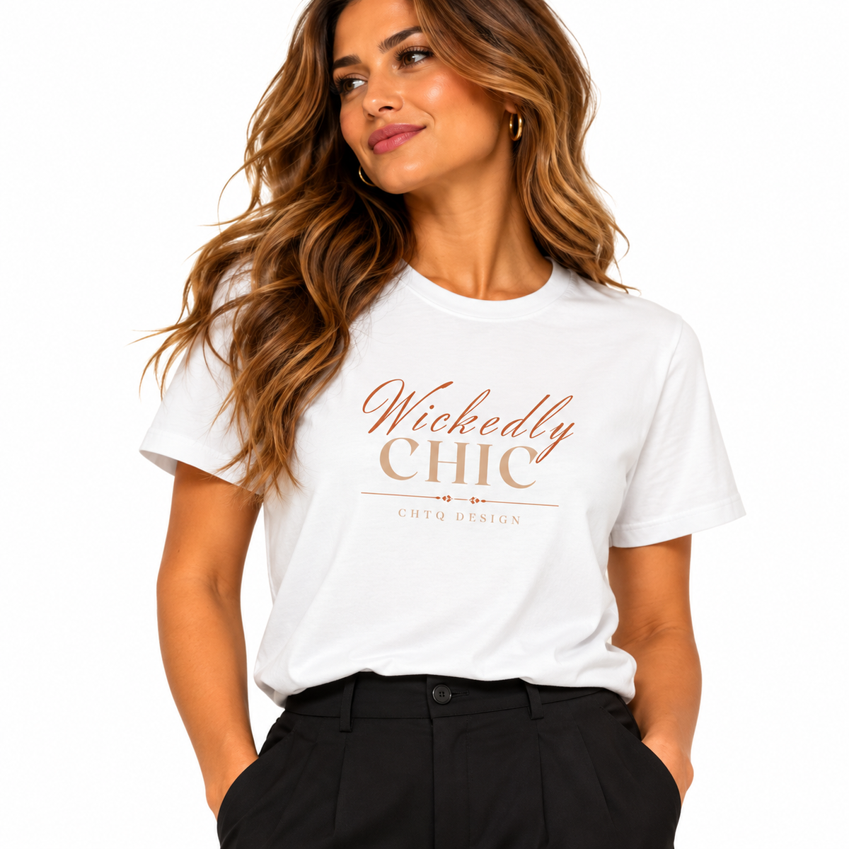 Wickedly Chic Halloween Graphic Tee T-Shirt