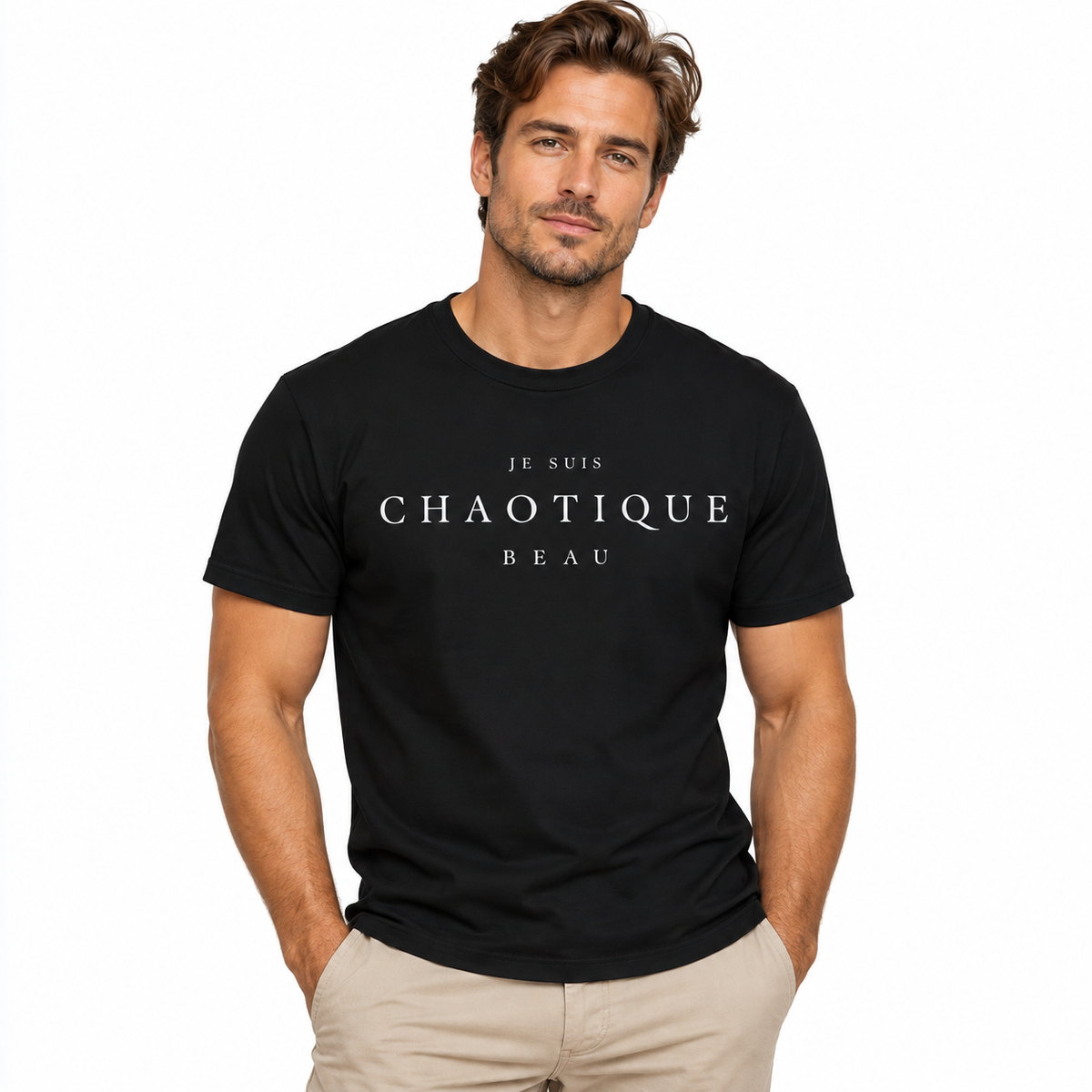 Je Suis Chaotique Beau Men's T-Shirt