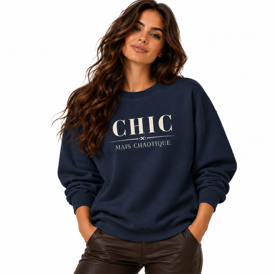 Chic Mais Chaotique Crewneck Sweatshirt