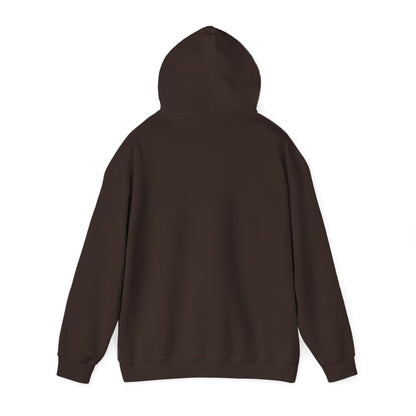 Back view of the brown CHIC PARISIENNE BY CHTQ pullover hoodie, showing the plain back design against a white background