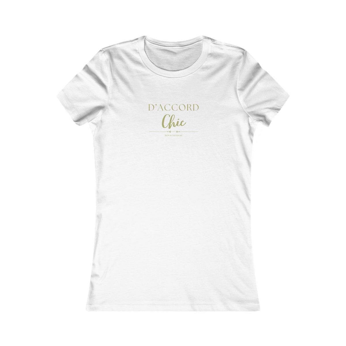 D’Accord Chic Women’s Slim Fit Graphic T-Shirt