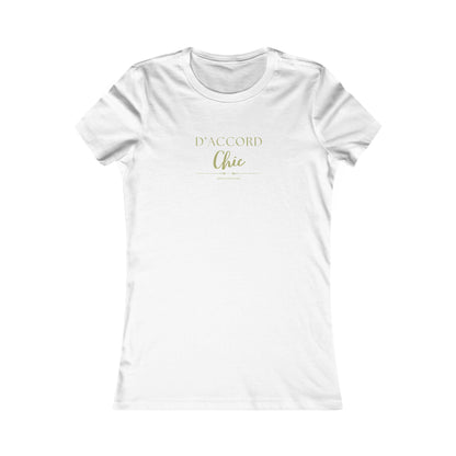 D’Accord Chic Women’s Slim Fit Graphic T-Shirt