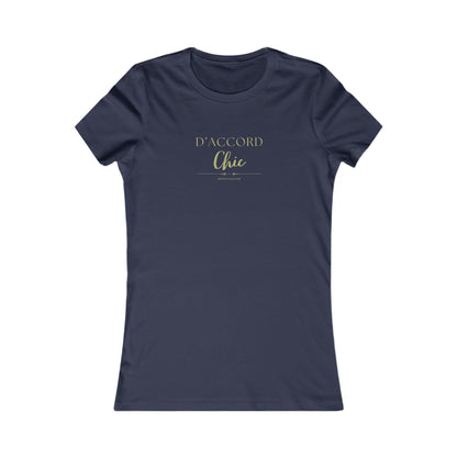 D’Accord Chic Women’s Slim Fit Graphic T-Shirt