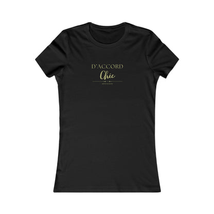D’Accord Chic Women’s Slim Fit Graphic T-Shirt