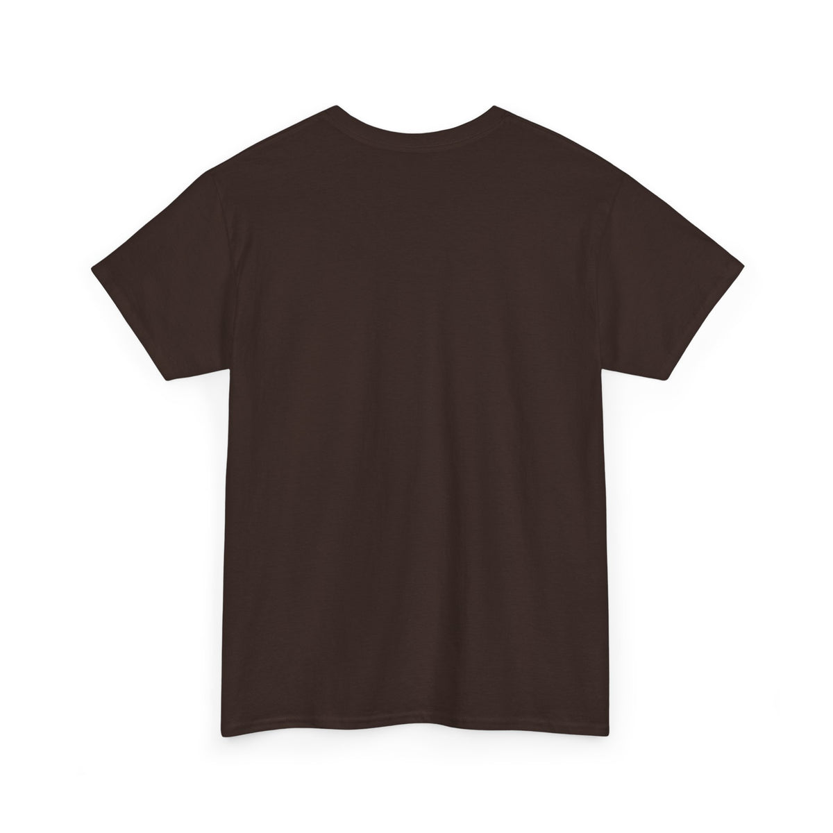 Plain brown t-shirt on a white background