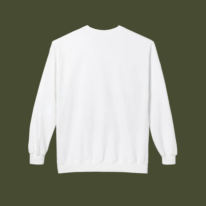 White sweatshirt on a white background