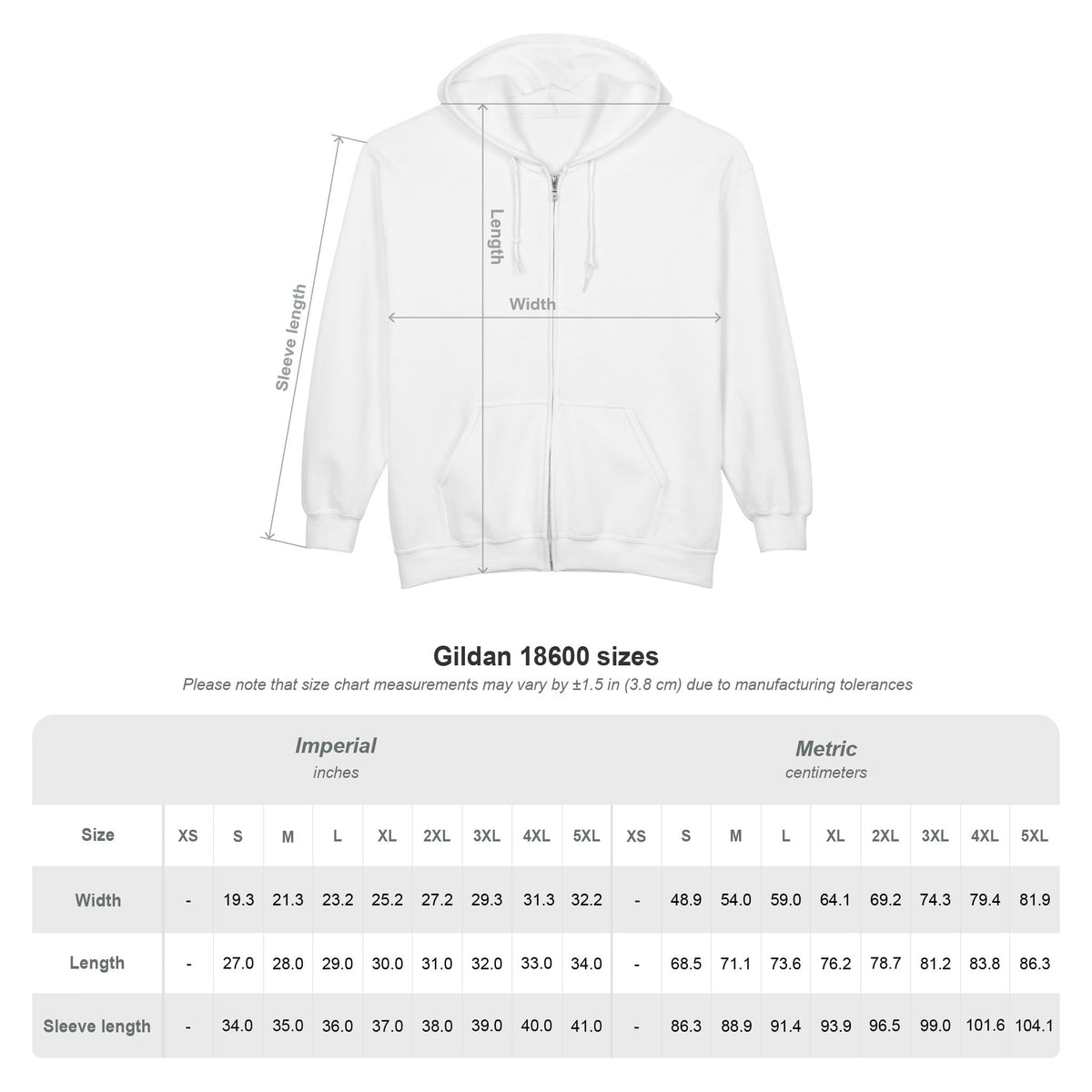 L'art Du CHTQ Design Zip-Up Front & Back Graphic Hoodie