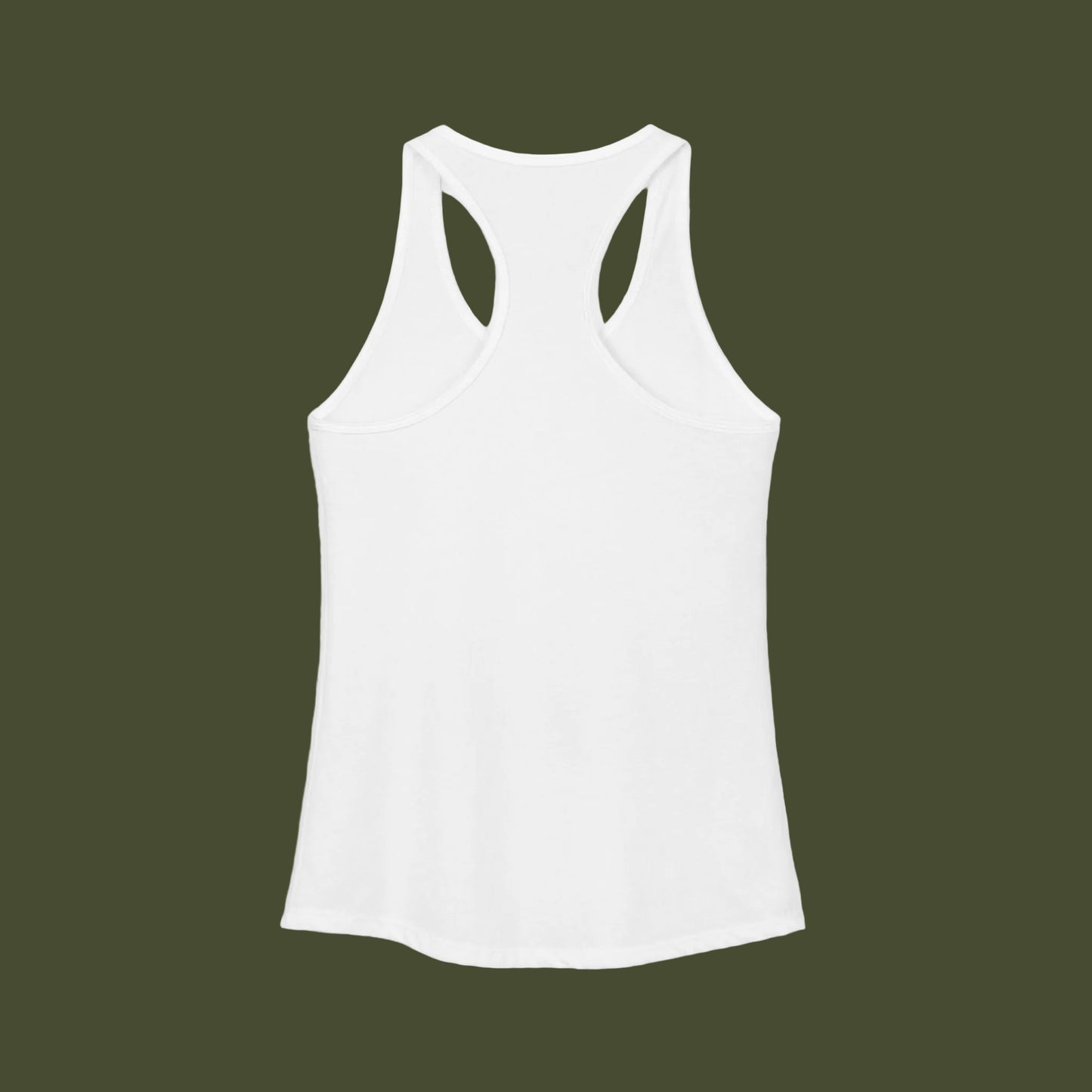 White tank top on a white background