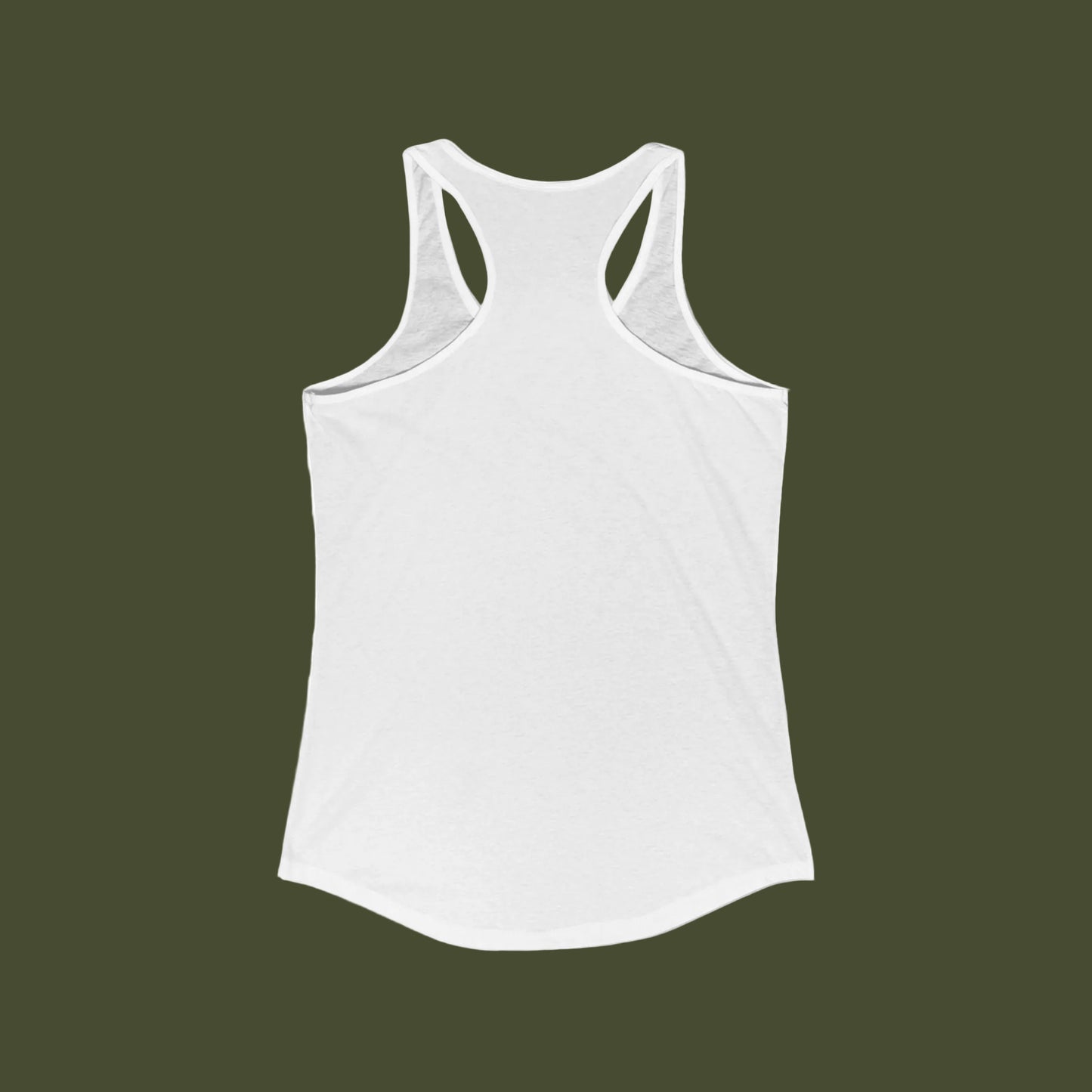 White tank top on a white background