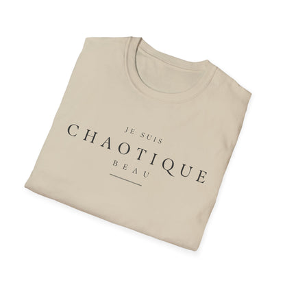 Je Suis Chaotique Beau Cotton Graphic T-Shirt