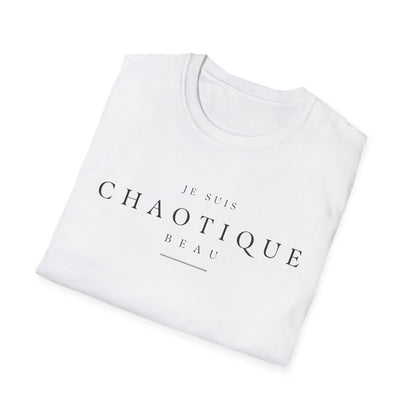 Je Suis Chaotique Beau Cotton Graphic T-Shirt