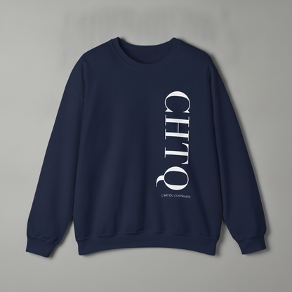 CHTQ Men’s Black Graphic Sweatshirt – L’Art du Contraste