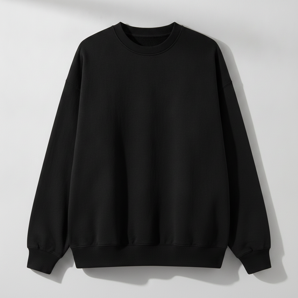 CHTQ Men’s Black Graphic Sweatshirt – L’Art du Contraste