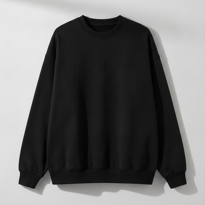 CHTQ Men’s Black Graphic Sweatshirt – L’Art du Contraste
