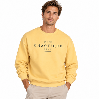 Je Suis Chaotique Beau Crewneck Sweatshirt